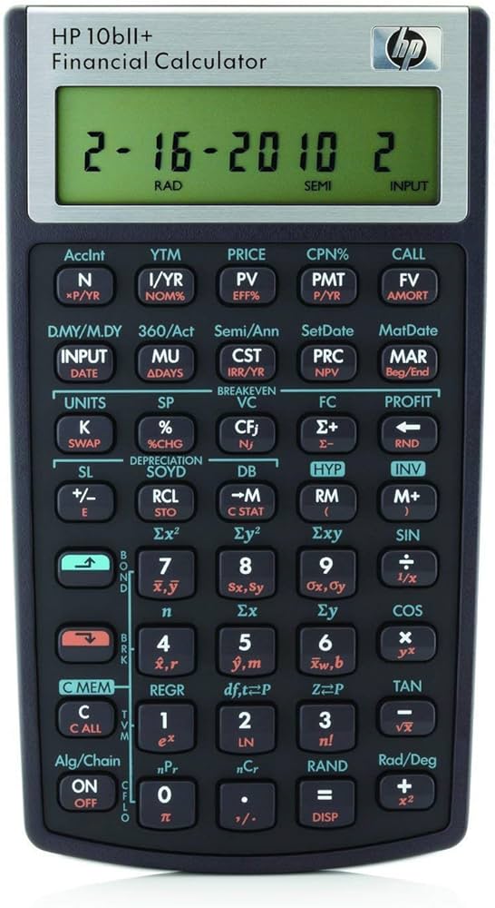 HP 10bII+ Financial Calculator